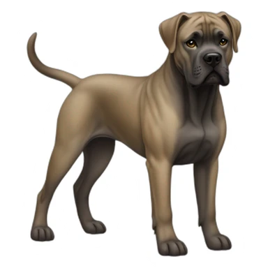 dog Cane Corso color fawn full body sticker