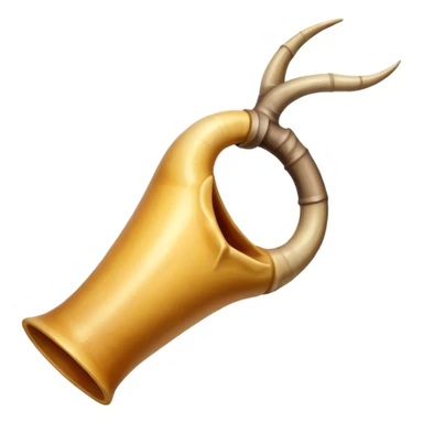 Horn that came from a goat horn sticker