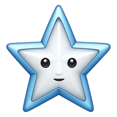 A white star sticker