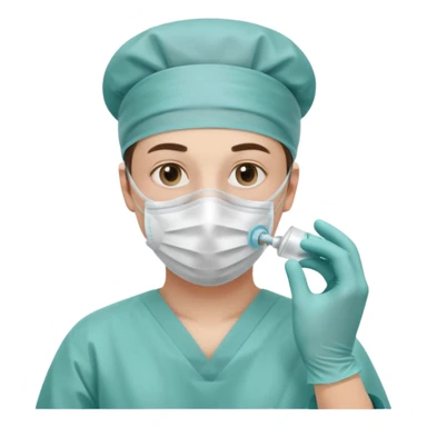 A victorian surgeon using chloroform as an anaesthetic on a patient during an operation sticker