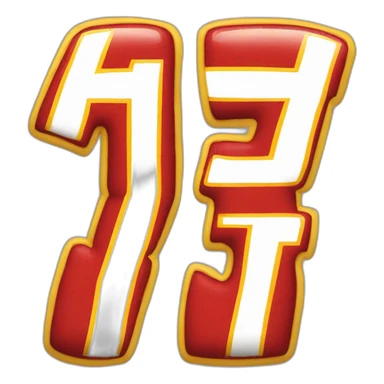 kansas city chiefs jersey number eightseven on the back sticker