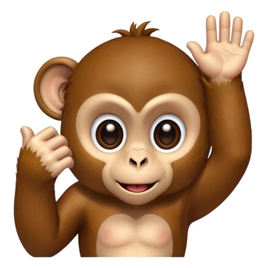 monkey flipping me off sticker