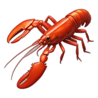lobster, Chameleon paint sticker