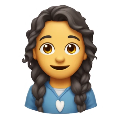 Una vaca con ojos de corazónes sticker