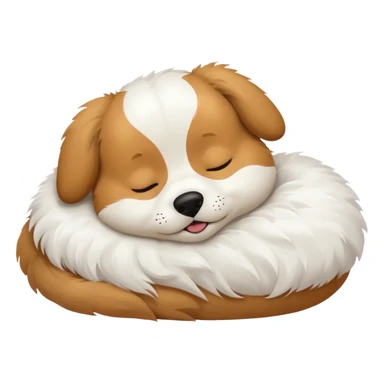 Dog sleeping sticker