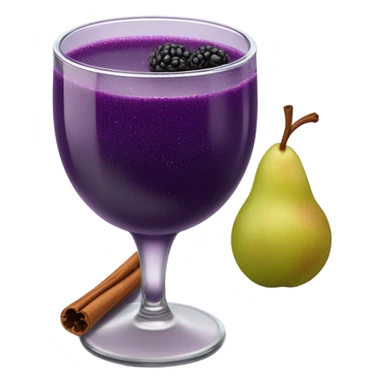 Cinnamon Blackberry pear juice sticker