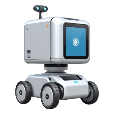 Lightweight delivery robot with modular cargo slots sticker