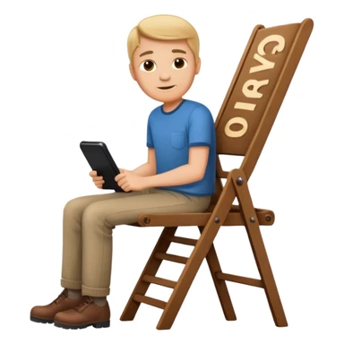 with name written on it name director film director chair sticker