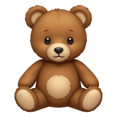 Cute flat-style teddy bear icon for infant daycare. PNG, transparent.
 sticker