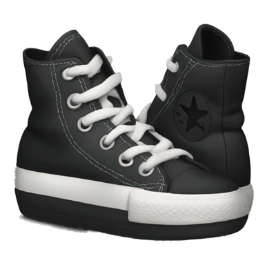 black converse shoes sticker