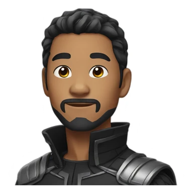 Asian black panther character sticker