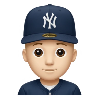 Brimless new york Yankee cap sticker