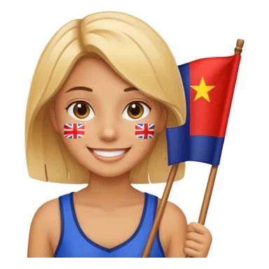 guid with falg sticker