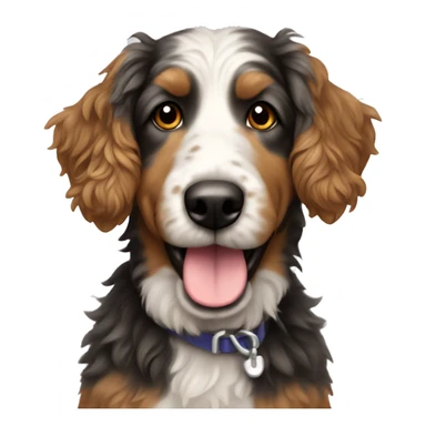 aussie doodle dog sticker
