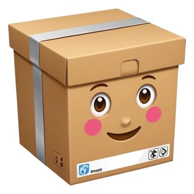 parcel box in postal service  sticker