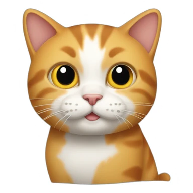 cat with chicken legs sticker