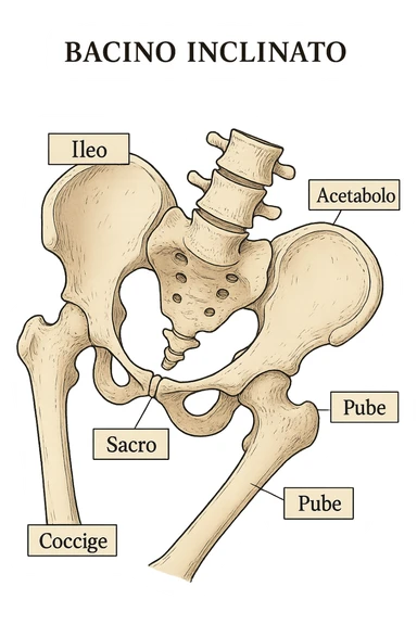 Bacino inclinato anatomico sticker
