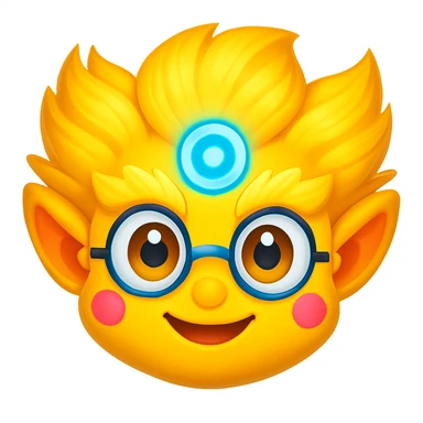 Arcane's Himerdinger emoji, emoji style, more vibrant sticker