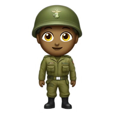 Olive wearing IDF clothes sticker