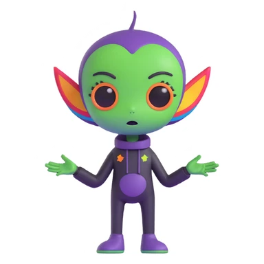 gay EMO alien with expressive features, rainbow accents, dark clothing, vibrant and moody scene conveying LGBTQ+ pride and emo subculture, dark green background sticker