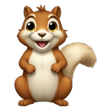 squirell happy sticker