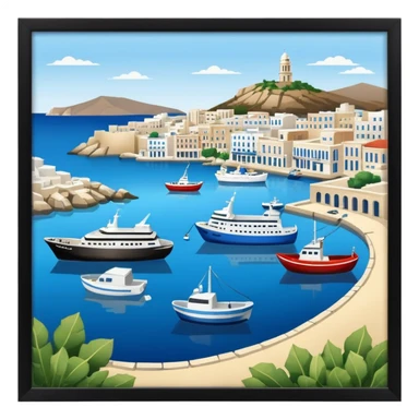 piraeus is a city in athens and it has the main port of athens too sticker