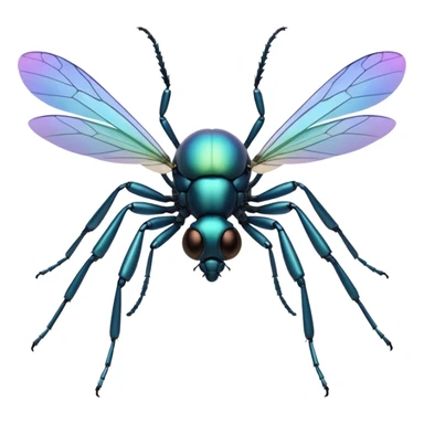 Create a highly polished, 3D game UI–style illustration of a   FLY sticker