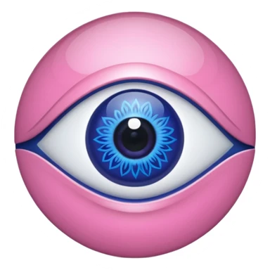pink evil eye sticker