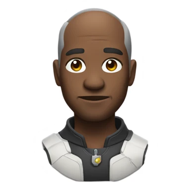 Make an emoji that looks like Winston from overwatch sticker