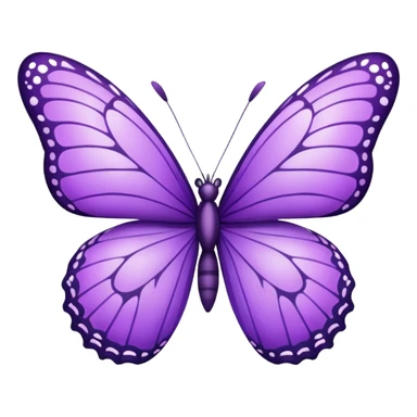 purple butterfly sticker