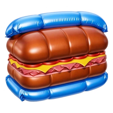  paris SPAM meat jeff koons style inflatable sculpture art painting  sticker