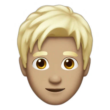 man with bleach hair sticker