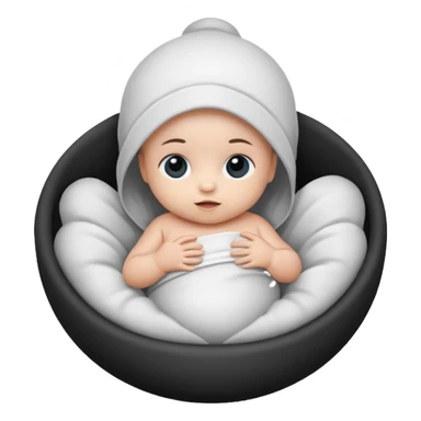 Newborn B&W Photoshoot sticker