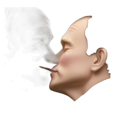 emmanuel macro kissing putin sticker