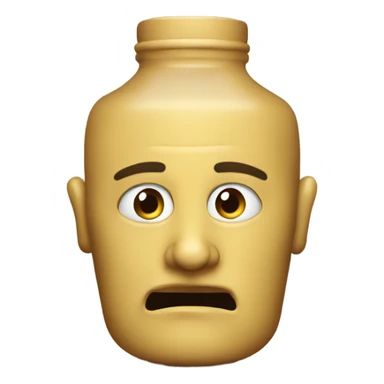 Head jug in the style of Carl block sticker