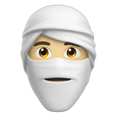 Dev ninja white anonymous sticker