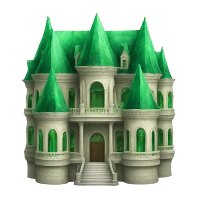 Palace made out of emerald sticker