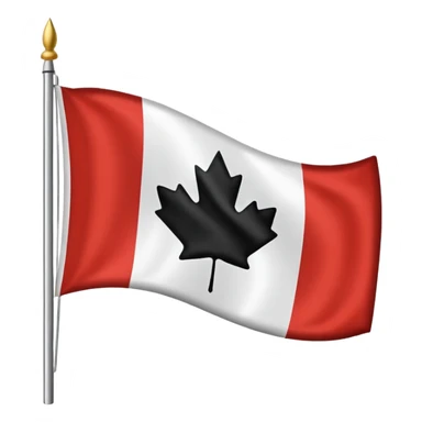 canada flag without colours sticker