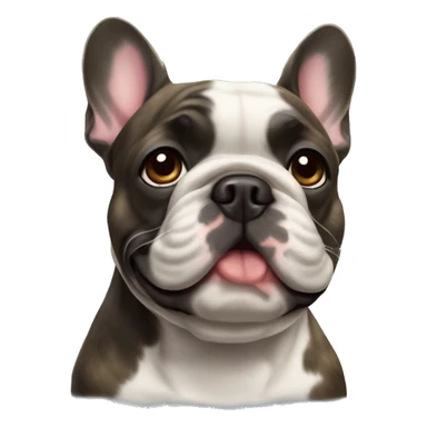 Brindle French bulldog sticker
