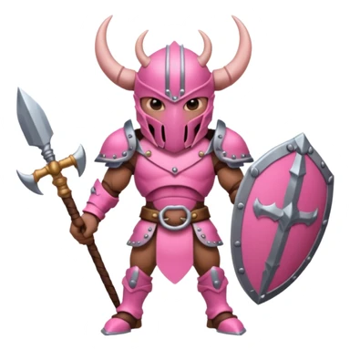 Pink Viking Warrior Ant with armor sticker