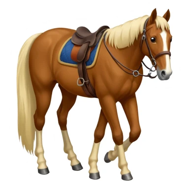 Woman with horses foot sticker