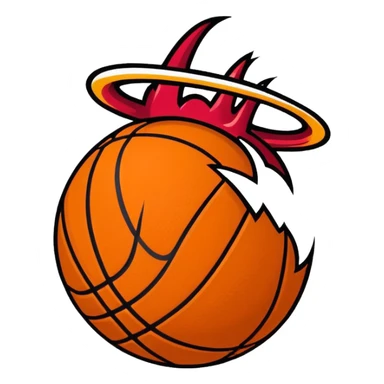 miami heat logo sticker