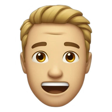 man cry and smile sticker