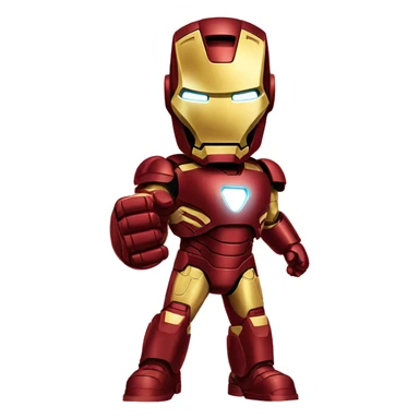 iron man showing his thumb to down sticker