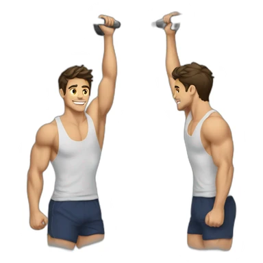 ZACH rance doing pull-ups sticker