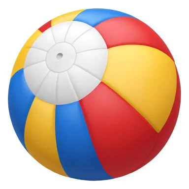 beach ball, vibrant colors, summer theme sticker