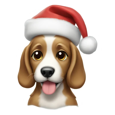 Christmas puppy sticker