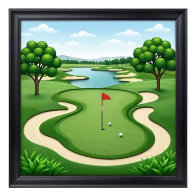 golf course sticker