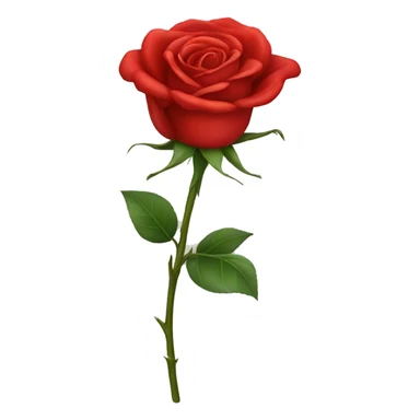 Red rose sticker