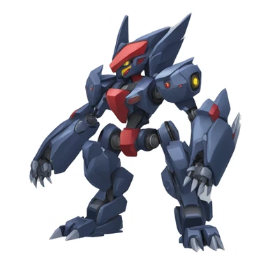 Bisharp-Zoroark-medabot-Mecha full body sticker
